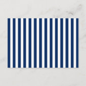 Navy Blue White Grey Baby shower brengt een Kaart  (Achterkant)