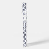  Navy Blue White Japan Bishamon Pattern Case-Mate iPhone Case (Achterkant / Links)