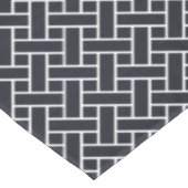 Navy Blue White Japan Weaving Pattern Tafelkleed (Gekanteld)