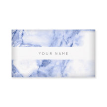 Navy Blue White Marble Vip Abstract