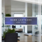 Navy Blue White Modern Elegant Professional Classy Deurbordje