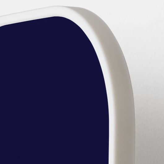 Navy Blue White Modern Monogram Pickleball Paddle (Links Detail)