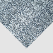 Navy Blue White Rabbit William Morris Tissuepapier (Detail)