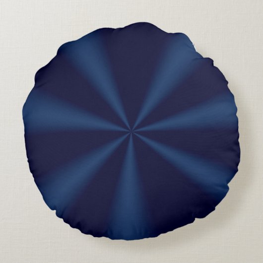 Navy Blue, White, Silver Jubileum Gifts by Year Rond Kussen (Achterkant)