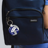 Navy Blue, White, Silver, Volleyball Gifts in Bulk Sleutelhanger