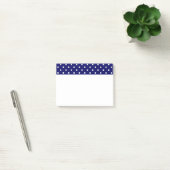 Navy Blue White Spotty Polka Dot Pattern Post-it® Notes (Kantoor)