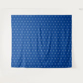 Navy Blue White Star van David Pattern achtergrond Wandkleed (Voorkant (horizontaal))