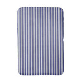 Navy Blue & White Stripes Badmat (Voorkant Verticaal)