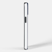 Navy Blue White Stripes Bold Case-Mate iPhone Case (Achterkant / Rechts)