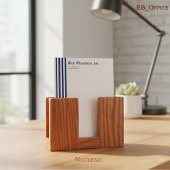 Navy Blue White Stripes Professional Versatile Notitieblok
