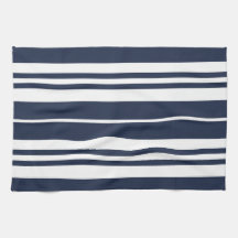 Navy Blue White Stripes