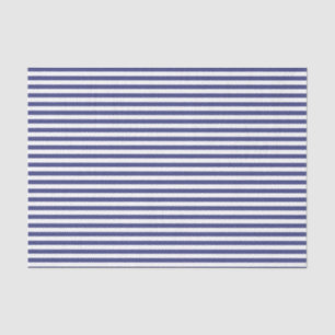 Navy Blue & White Stripes Tissuepapier