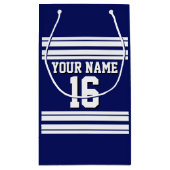 Navy Blue White Team Jersey Klein Cadeauzakje (Achterkant)
