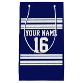 Navy Blue White Team Jersey Klein Cadeauzakje (Voorkant)