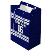 Navy Blue White Team Jersey Medium Cadeauzakje (Voorkant Gekanteld)