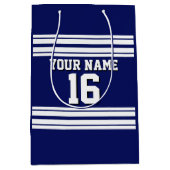 Navy Blue White Team Jersey Medium Cadeauzakje (Voorkant)