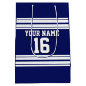 Navy Blue White Team Jersey Medium Cadeauzakje (Achterkant)
