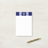 Navy Blue White Team Jersey Post-it® Notes (Op bureau)