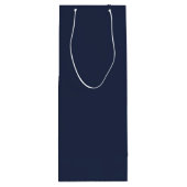 Navy Blue Wijn Cadeautas (Achterkant)