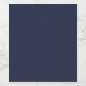 Navy Blue Wijn Etiket (Enkel label)