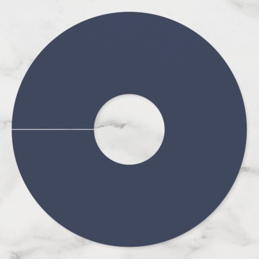 Navy Blue Wijnglaslabel (Achterkant)