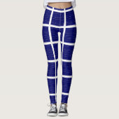 Navy Blue Windows Leggings (Voorkant)