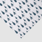 Navy Blue Winter Trees Tissuepapier (Detail)