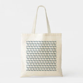 Navy Blue Winter Trees Tote Bag (Achterkant)