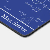 Navy Blue Wiskunde Formulas Vergelijkingen Leraar Bureaumat (Hoek)