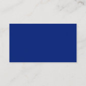 Navy Blue Witte Strepen QR Code, Social Media Icoo Visitekaartje (Achterkant)