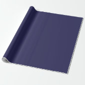 Navy Blue Wrapping Paper Cadeaupapier (Uitgerold)
