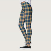 Navy Blue Yellow Madras Pset Leggings (Links)