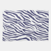 Navy Blue Zebra Pattern Theedoek (Horizontaal)