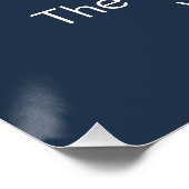 Navy Blue Zet een Ring op het Vrijgezellenfeest Ga Perfect Poster (Hoek)