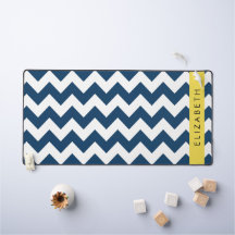 Navy Blue Zigzag, Navy Blue Chevron, Jouw naam