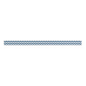 Navy Blue Zigzag Stripes Chevron Pattern Grosgrain Lint (Voorkant)