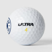 Navy BlueGolf Theme Club Naam Golfballen (Logo)