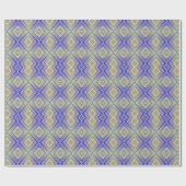 Navy Blues Alternative Diamond Pattern Cadeaupapier (Vlak)