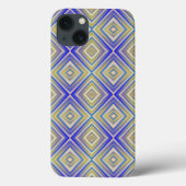 Navy Blues Alternative Diamond Pattern Case-Mate iPhone Case (Achterkant)