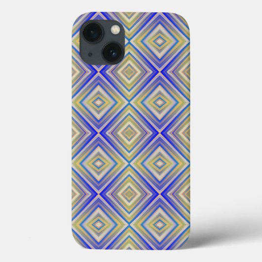 Navy Blues Alternative Diamond Pattern Case-Mate iPhone Case (Achterkant)
