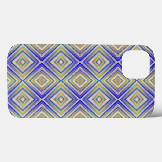 Navy Blues Alternative Diamond Pattern Case-Mate iPhone Case (Achterkant (horizontaal))