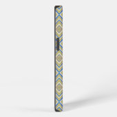 Navy Blues Alternative Diamond Pattern iPhone Hoesje (Rechterkant)