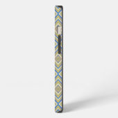 Navy Blues Alternative Diamond Pattern iPhone Hoesje (Linkerkant)