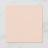 Navy Blush and Sage Floral Wedding QR Code Informatiekaartje (Achterkant)