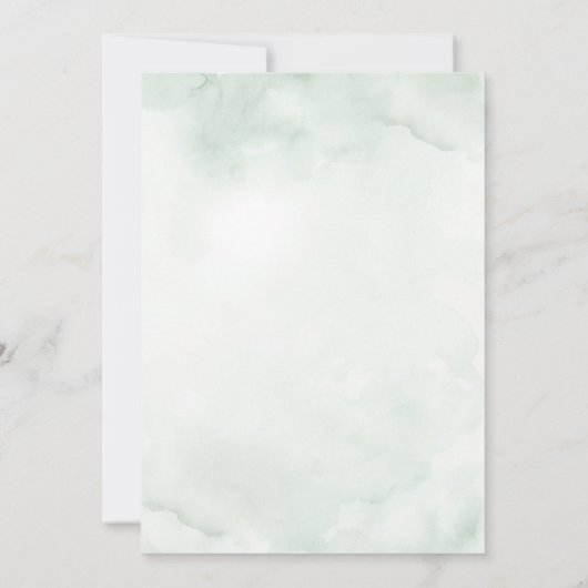 Navy Blush Floral Greenery Geometric Wedding Kaart (Achterkant)