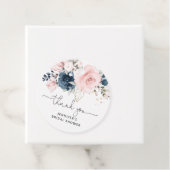 Navy Blush floral vrijgezellenfeest Bedankjes Labels (In situ)