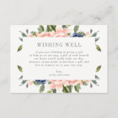 Navy Blush Gift Registry of Wishing Well Card #NBC Informatiekaartje (Voorkant)
