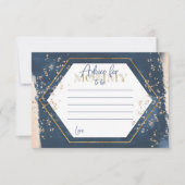 Navy Blush Gold Advies voor mama om kaarten te zij (Voorkant)