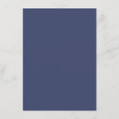 Navy Blush Goud Bloemen Dahlia Bruiloft Details Ka Informatiekaartje (Achterkant)