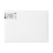 Navy Blush Ivoor Roos Bloemige Blad Waterverf (Voorkant)